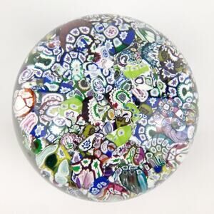 Perthshire PP19 1974 Scrambled End-of-Day Millefiori Vintage LE Paperweight